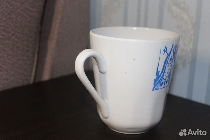 Агитационный фарфор СССР прокопьевский фз бокал кр