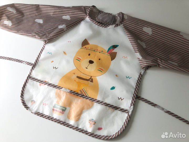 Непромокаемый нагрудник для кормления фартук