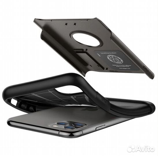 Чехол Spigen Slim Armor Gunmetal iPhone 11 Pro Max