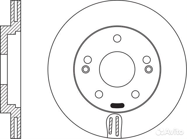 Диск торм.пер. KIA cerato 13больше чем