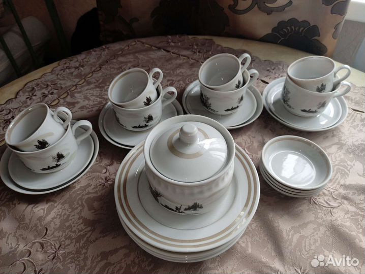 Сервиз СССР чайно-кофейный новый