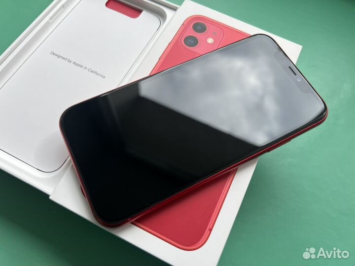 iPhone 11 128gb АКБ 100% Red (sim+esim)