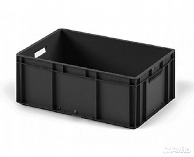 Евроконтейнер EC-8632 (800х600х320 мм) сплошной