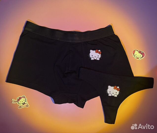 Парные трусы с Hello kitty