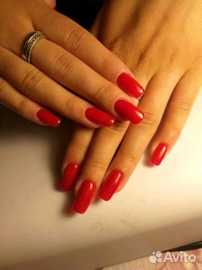 Наращивание ногтей, шеллак