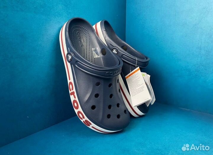 Crocs сабо темно-синие 40-45р