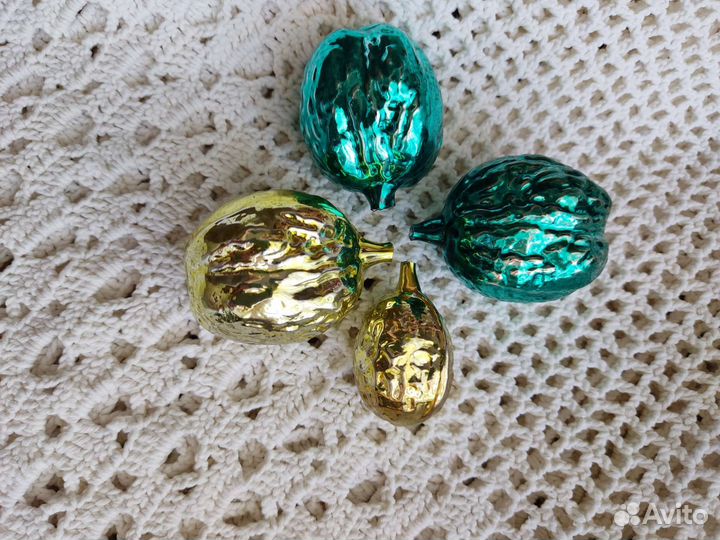 Ёлочная игрушка орех СССР винтаж