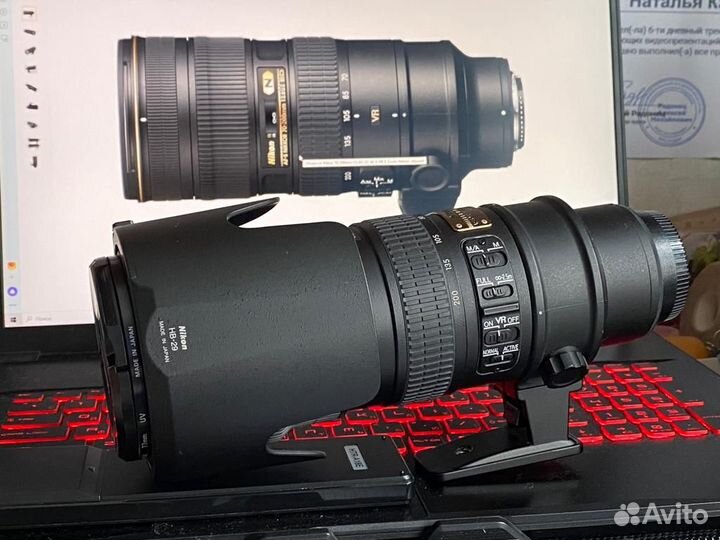 Объектив Nikon 70-200mm f/2.8G ED AF-S VR Zoom