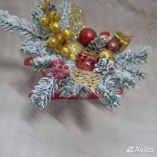 Новогодняя композиция ручная работа