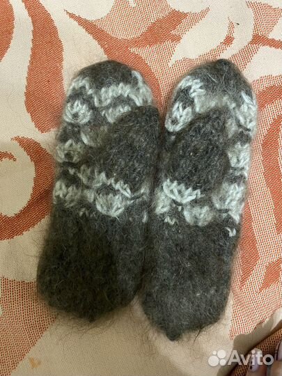 Варежки детские из козьего пуха