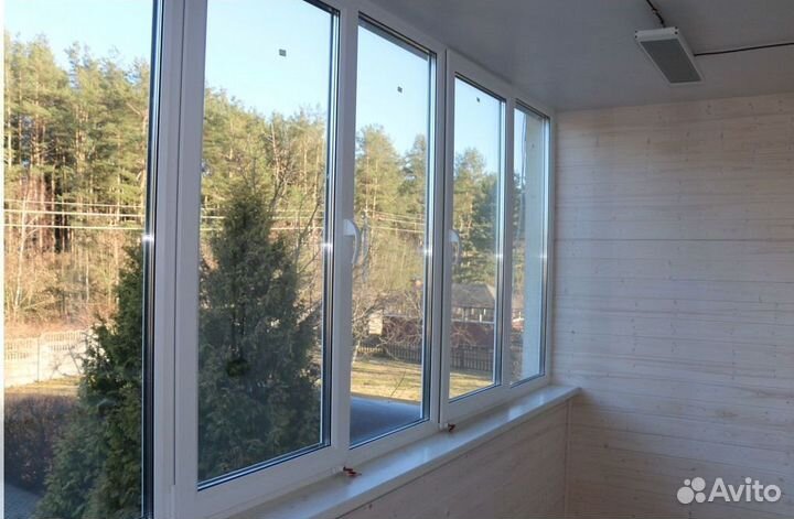 Пластиковые окна и двери, балконы, остекление