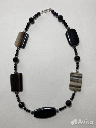 Бусы с агатом