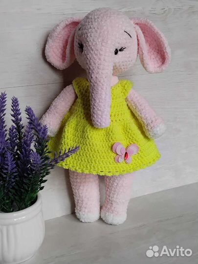 Слон. Вязаная игрушка