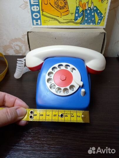Игрушка детский телефон дисковый СССР новый