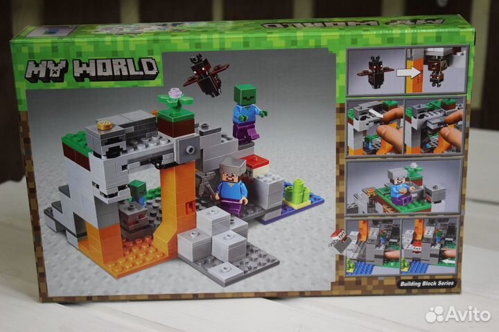 Конструктор Bela My World Пещера Зомби 10810