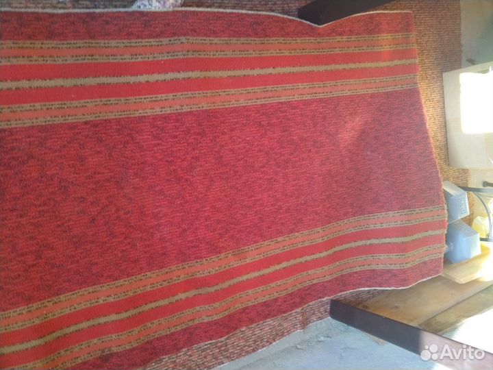 Красная ковровая дорожка СССР б/у палас