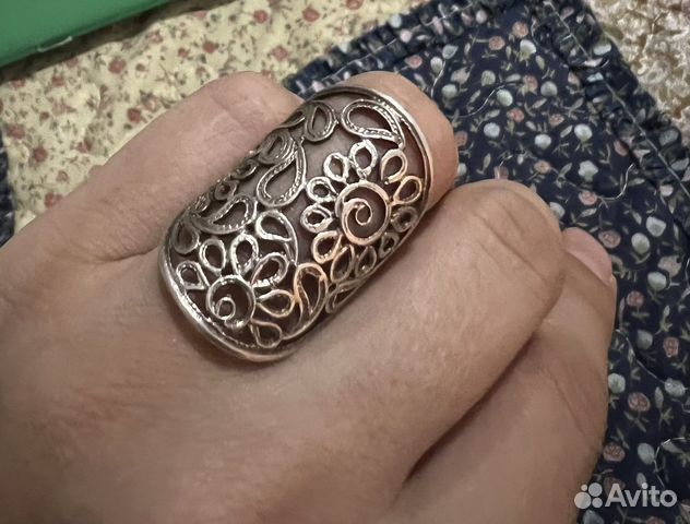 Кольцо серебро