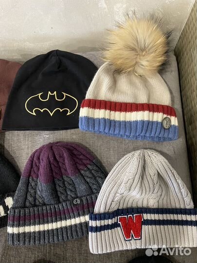 Шапка для мальчика много разных