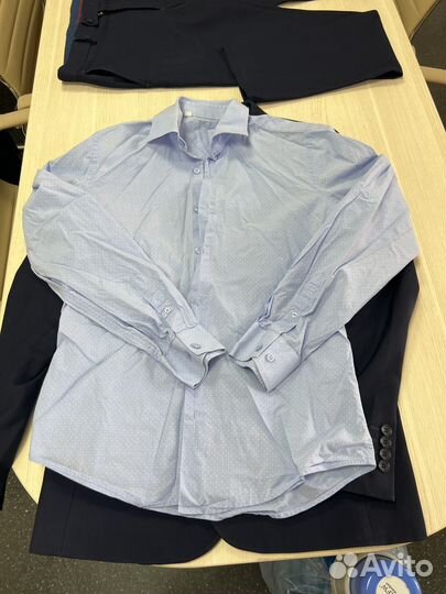 Костюм школьный для мальчика 176/48 синего цвета