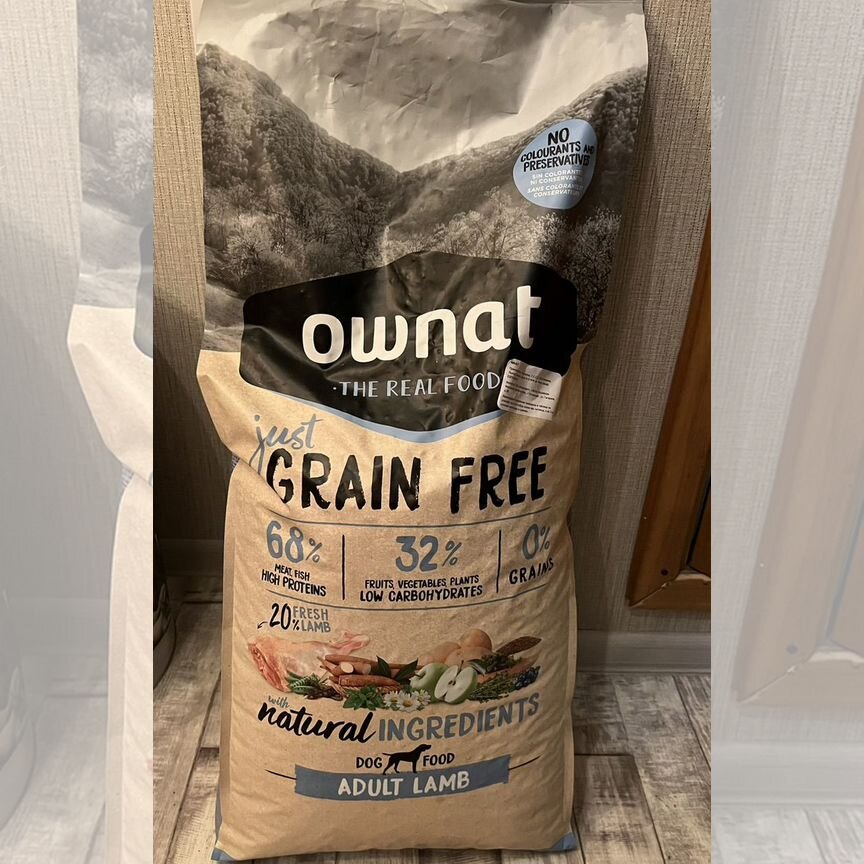 Корм для собак Ownat Just Grain Free Adult Lamb