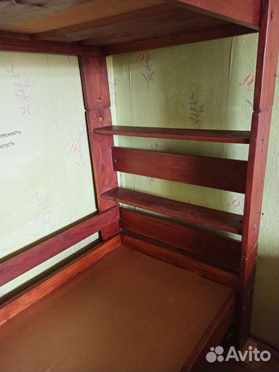 Кровать двухэтажка из натурального дерева