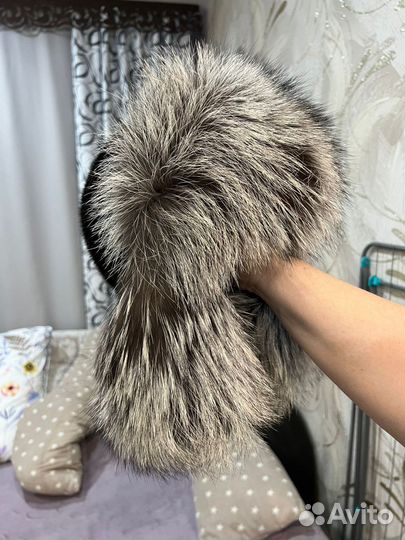 Шапка ушанка норковая женская