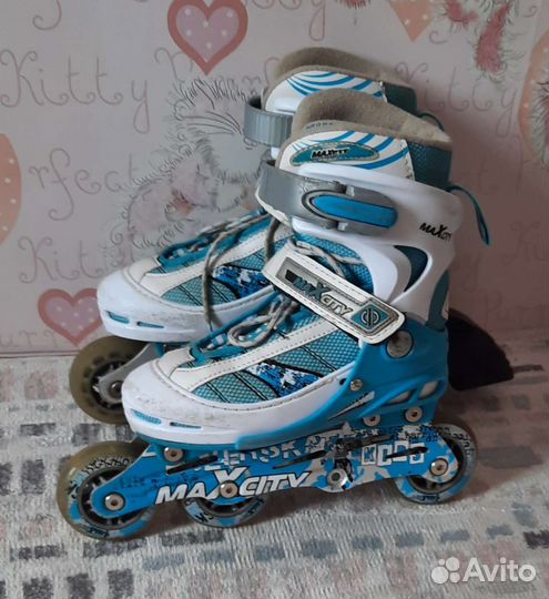 Ролики детские раздвижные 32-34