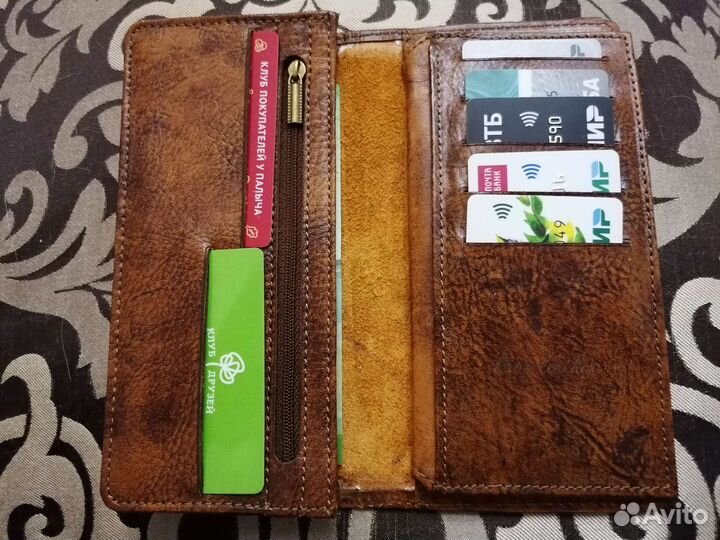 Кожаное новое портмоне