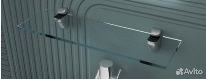 Полка в ванную стеклянная