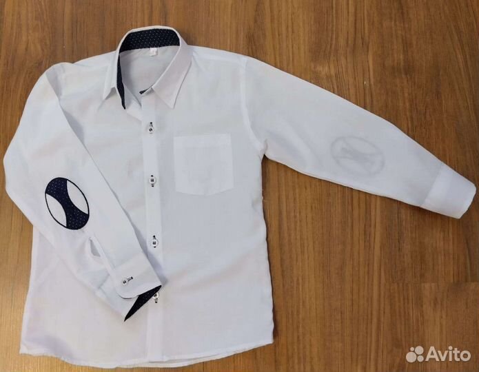 Рубашка белая для мальчика 118