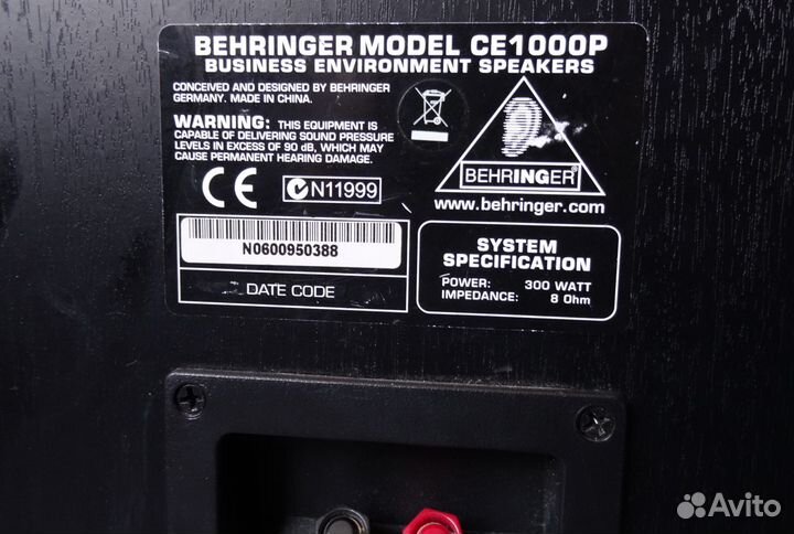 Колонки профессиональные Beringer CE 1000P