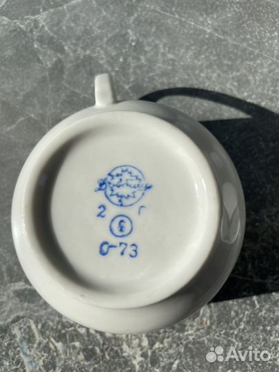 Чашки Довбышский фарфорвый завод 1955-1959 гг