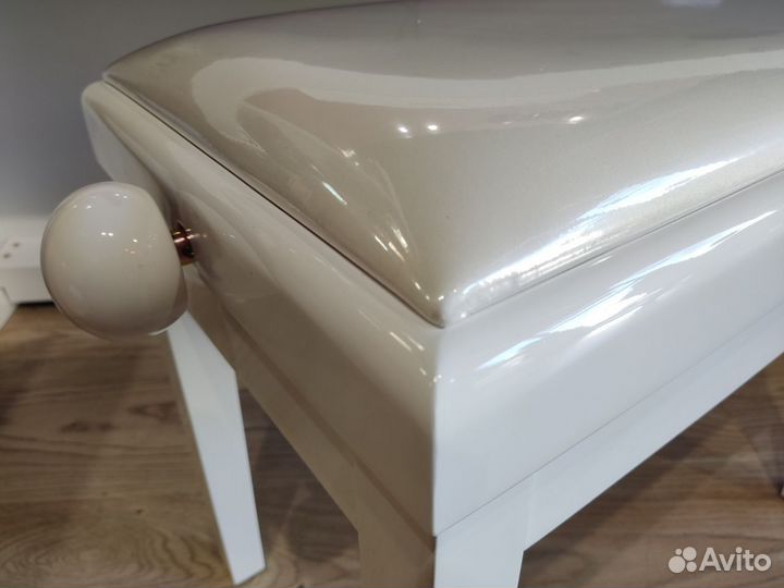 Rin HY-PJ018b-gloss-white - Банкетка для пианино