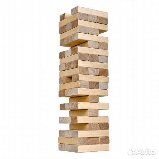 Настольная игра Дженга 54 бруска (75*75*275мм)