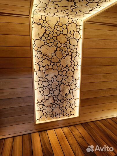 Панно из можжевельника