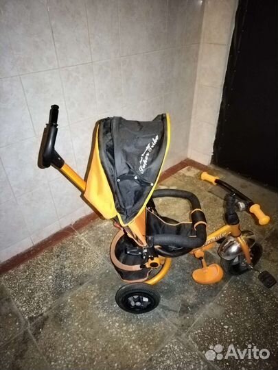 Велосипед коляска с ручкой