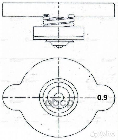 Крышки (пробки) радиатора LL0809 luzar