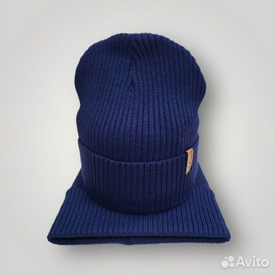 Комплект шапка и снуд зимний для мальчика
