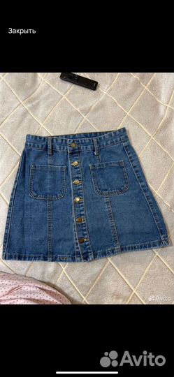 Джинсовая юбка