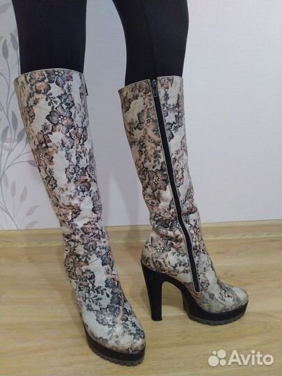 Сапоги демисезон натуральная кожа