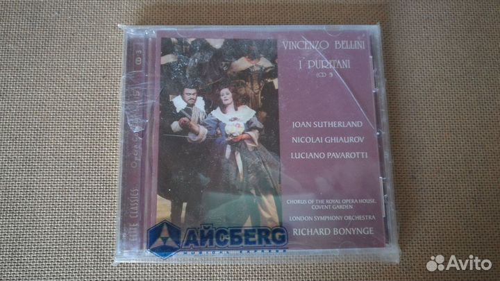 Компакт-диск беллини опера пуритане ковен-гарден с