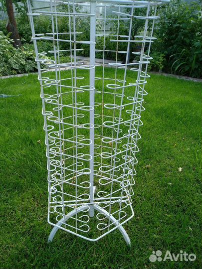 Стойка белая металлическая вращающаяся