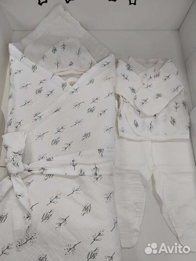 Муслиновый конверт на выписку