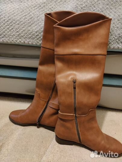 Сапоги высокие утепленные 39 р-р