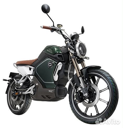 Электромотоцикл super soco TC green