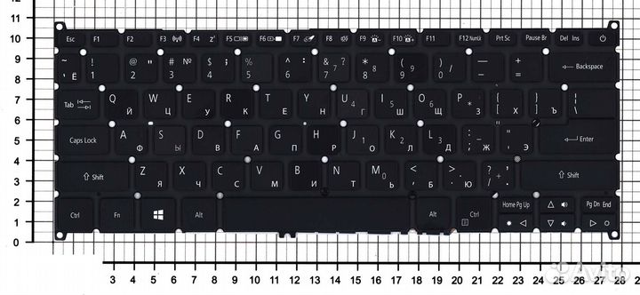 Клавиатура для Acer Swift 3 SF314-41 с подсветкой