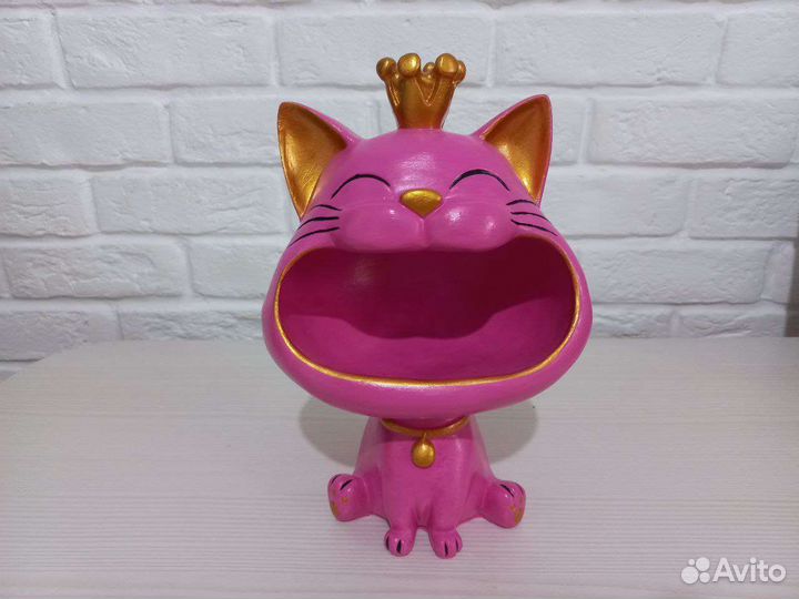 Шикарная конфетница Розовая Кошечка