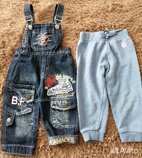 Детские вещи пакетом на мальчика 74,больше 20 вещ