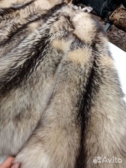 Финский енот обесцвеченный, натуральный мех