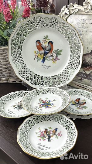 Тарелки с птицами Schumann